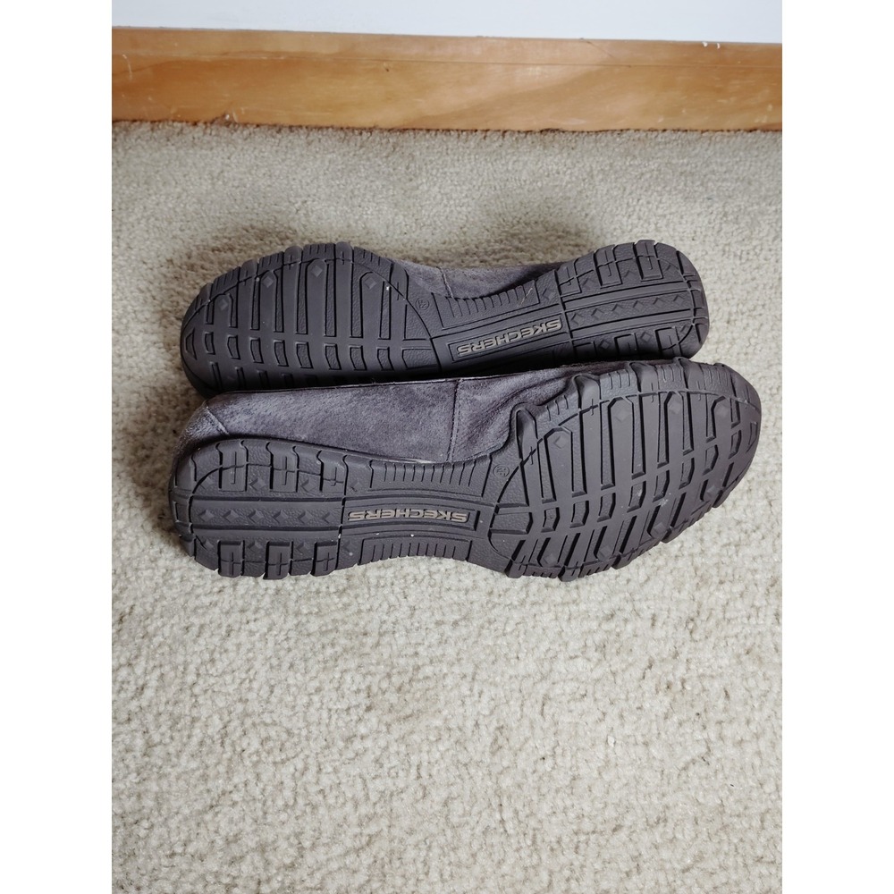 Skechers Breathe Easy Women 9.5 Suede Moccasin Slip-On Relaxed Fit Comfort Shoes - Picture 13 of 15